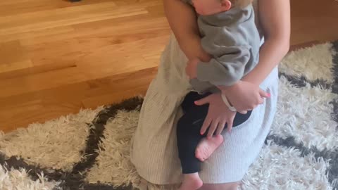 Brother Meets Baby Sister for the First Time