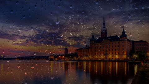 Rain Sounds For Sleep, Relaxing, Meditation, Work, Study, Spa... 🌧 [ASMR] 🎧 Stockholm, Sweden