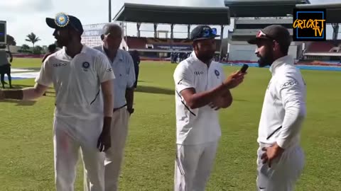 Rohit Sharma interviews Ajinkya Rahane and Jasprit Bumrah...