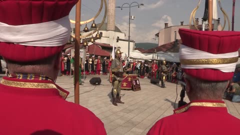 Ottoman Military Band of the Ministry of National Defence performs in Sarajevo