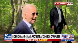 Biden actually does "fine people on both sides" when asked about anti-Semitic protests