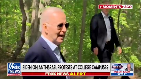 Biden actually does "fine people on both sides" when asked about anti-Semitic protests