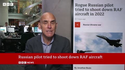 Russia pilot tried to shoot down RAF aircraft in 2022
