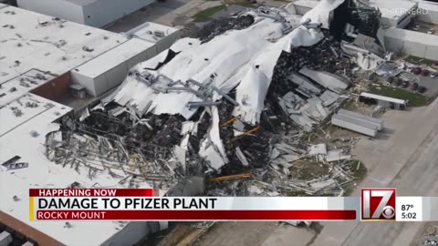 WOW: Pfizer Manufacturing Facility Gets Hit By MASSIVE Tornado