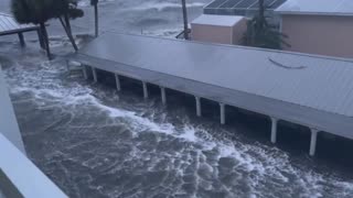 #Idalia storm surge 6’ already at Cedar Key, FL