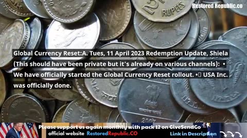 Restored Republic via a GCR: Update as of April 19, 2023