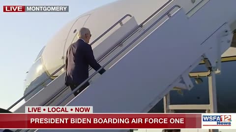 Biden Barely Avoids Falling Down the Stairs (VIDEO)
