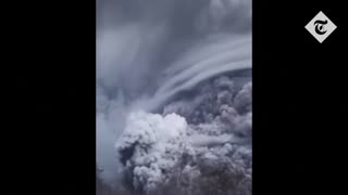 Russia Shiveluch Volcano Eruption Blankets Entire Village with Ash
