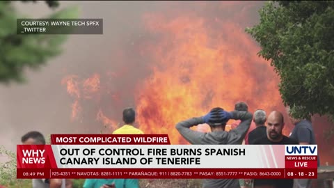 Out-of-control fire burns Spanish Canary Island of Tenerife - COINCIDENCE????
