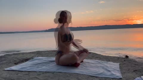Day 6 - Hamstrings & Quads | 14 Day Beach Self Love Yoga Series-16