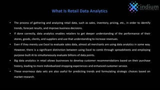 Data Analytics In Retail Industries