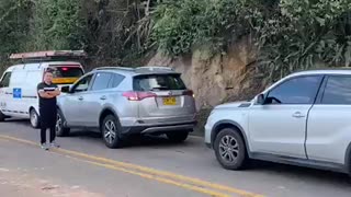 Protesta peaje vía a Barrancabermeja