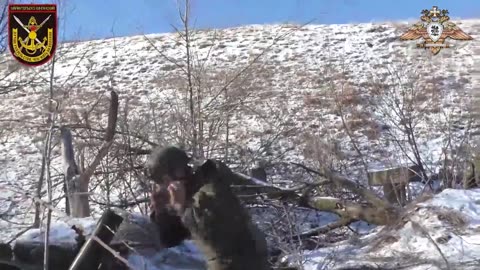 Fighters of the 9th brigade, supported by kamikaze drones, attack UAVs