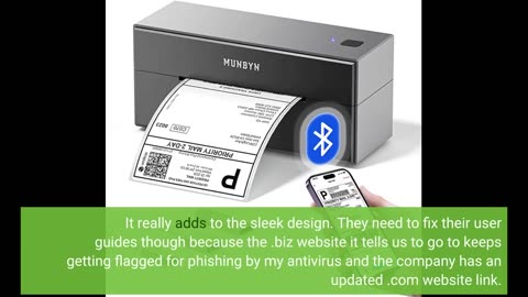 MUNBYN Bluetooth Thermal Label #Printer 4x6 Shipping-Overview