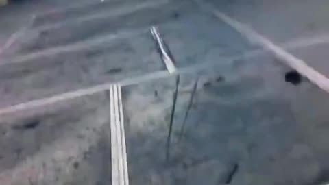 Novorossiysk, the arrival of a UAV was caught on camera.