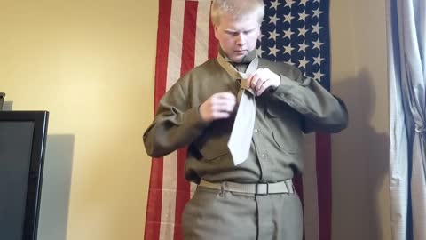 WWII US army enlisted overseas dress uniform.