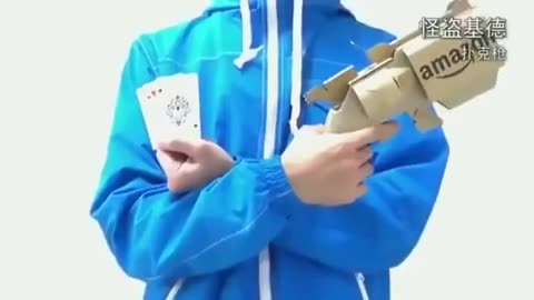 Anime weapons made out of cardboard