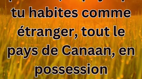 "Promesse de Possession Éternelle: Genèse 17:8"