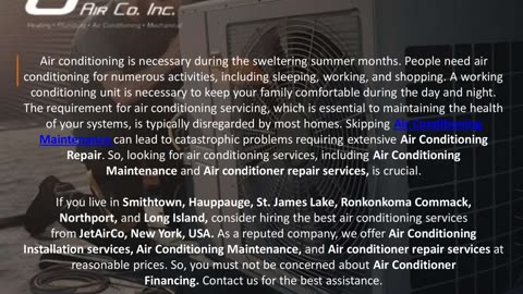 What Is The Significance Of Air Conditioning Services?