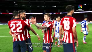 Atletico Madrid coach Simeone discusses defending their LaLiga title