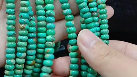 Natural turquoise and pink opal roundle beads 6mm full strand 16inch 20240610-04-08