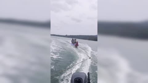 fall from banana boats