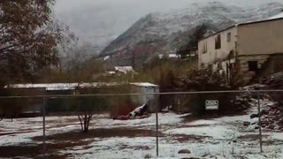 Snow in Superior Arizona