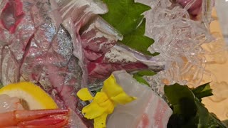 Did you see the moving fish head? Sashimi is so fresh in Japan, but indeed quite cruel! What a dilemma!