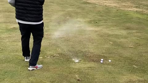 Exploding Golf Ball Has Dad Rollin