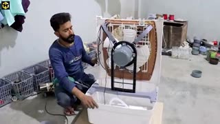 Water cooler manufacturing in factory