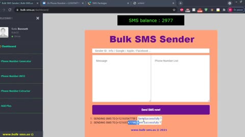 Sms sender 100% to inbox (send sms from custom sender ID)