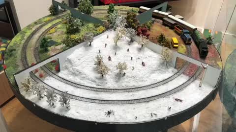 small model train layout