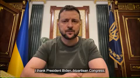 Zelensky praises President Biden, Congress for $725mil aid package to Ukraine