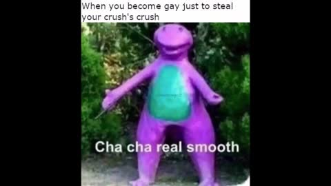 Barney Cha Cha Real Smooth Meme Compilation