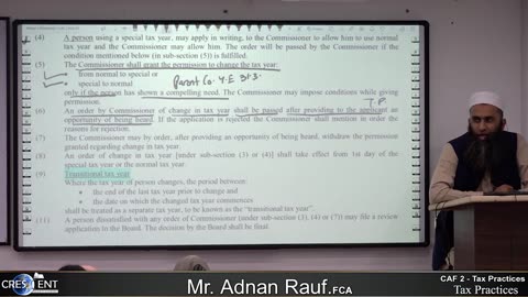 Tax Lecture Sir Adnan Rauf Previous attempt march 23