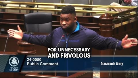 Fulton County Resident STUNS County Board of Commissioners As He Calls Out Their Corruption