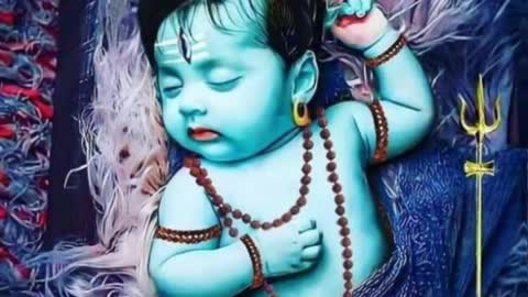 Baby shiv shambhu mahadev beautiful art