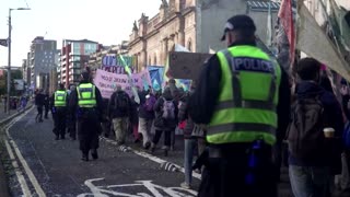 Climate activists from across Europe gather in Glasgow