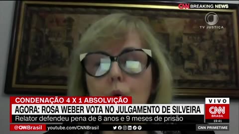 Rosa Weber vota pela condenação do deputado Daniel Silveira