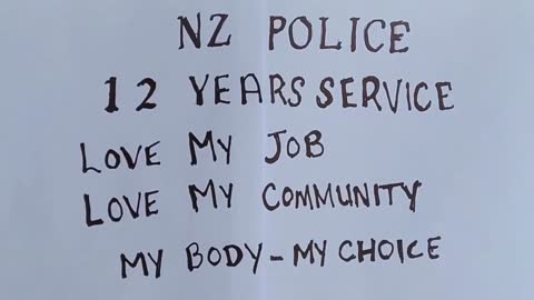 New Zealand Police Support Freedom