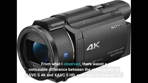 Sony FDR-AX53 - 4K Ultra Handycam (20-Fach optischer Zoom, 5-Achsen Bildstabilisation, NFC) schwarz