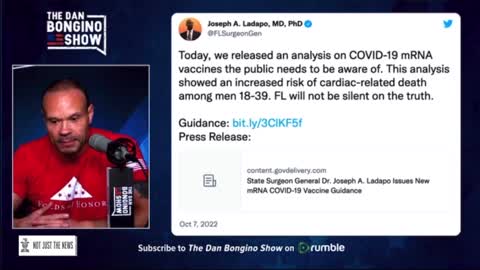 "They're Hiding Something": Legend Dan Bongino Reacts to Big Tech Censoring mRNA Vaccine Safety Data