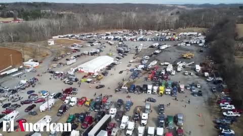 Drone Footage From Hagerstown, Maryland Showcases Just A Fraction Of The People's Convoy