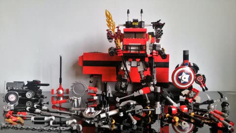 Firefight, Power Punch, Air Raid & Tracks Transformers Lego