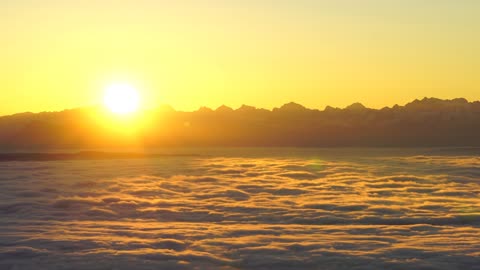 Sunrise Tödi Alps Mountains Mountain Range Fog