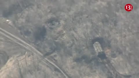 Ukrainian army struck the 9K317M "Buk-M3" anti-aircraft missile complex hidden by Russians in forest