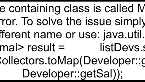 List to Map using Java8