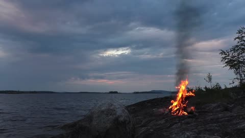Campfire sounds for Sleep 1hr Meditation, white noise. helps Sleep, Insomnia, Study & Relax.