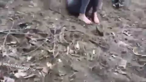 Girl Gets Smashed In The Head With A Shovel During A Fight