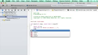 PROGRAMMING IN C++ / X-Code || Tutorial 3 - User Input